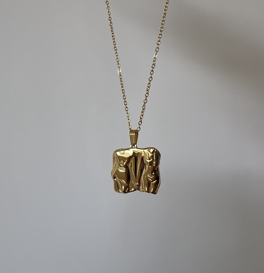 Pharaonic Couples Stainless Steel Necklace