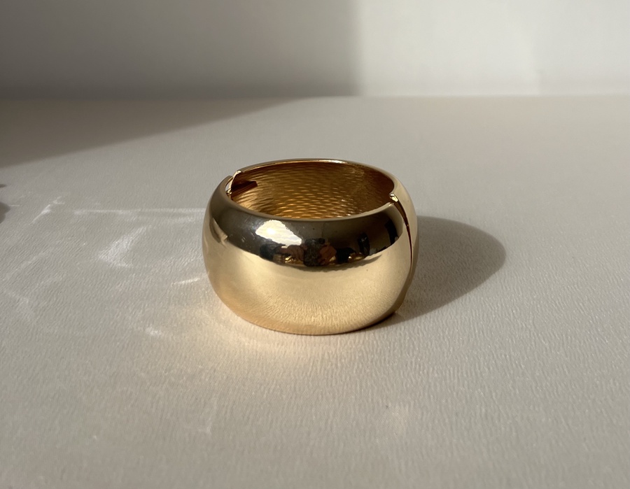 Wide Round Bangle