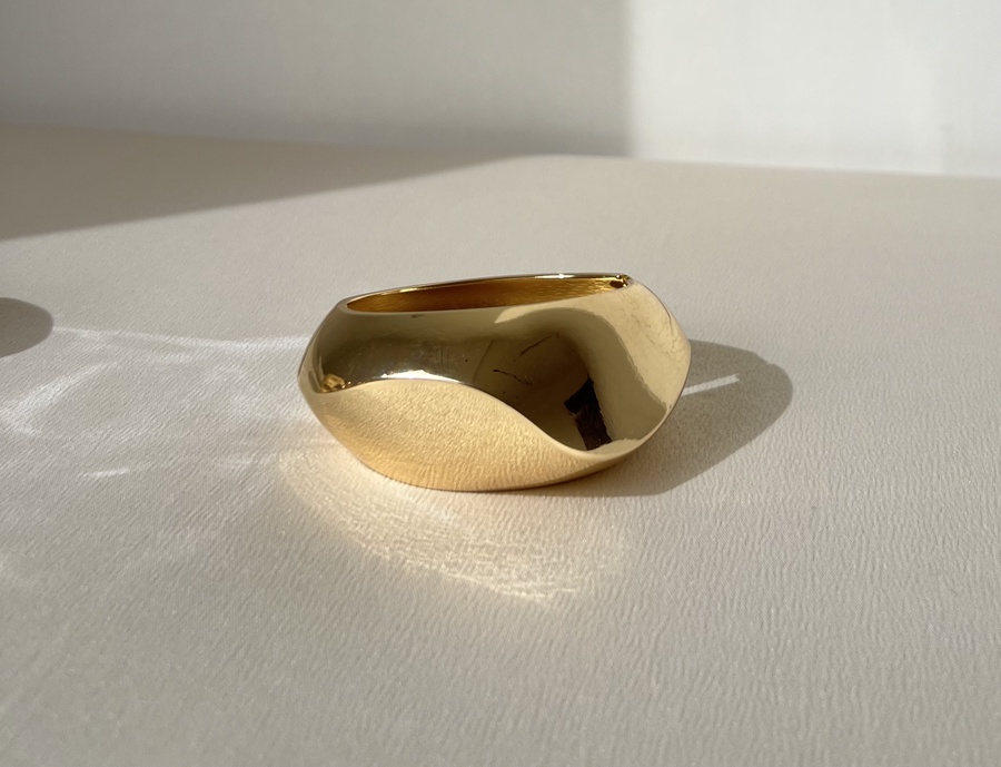 Plain Wide Rounded Bangle