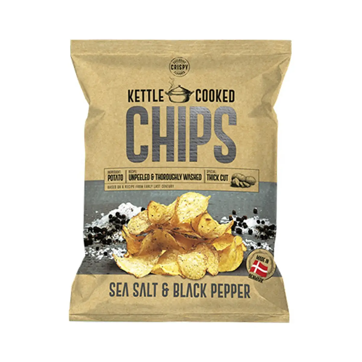 Kettle Sea Salt & Black Pepper Chips 150g