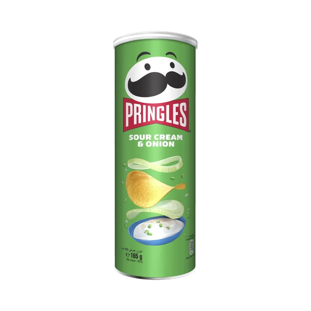 Pringles Sour Cream & Onion Potato Chips 165g