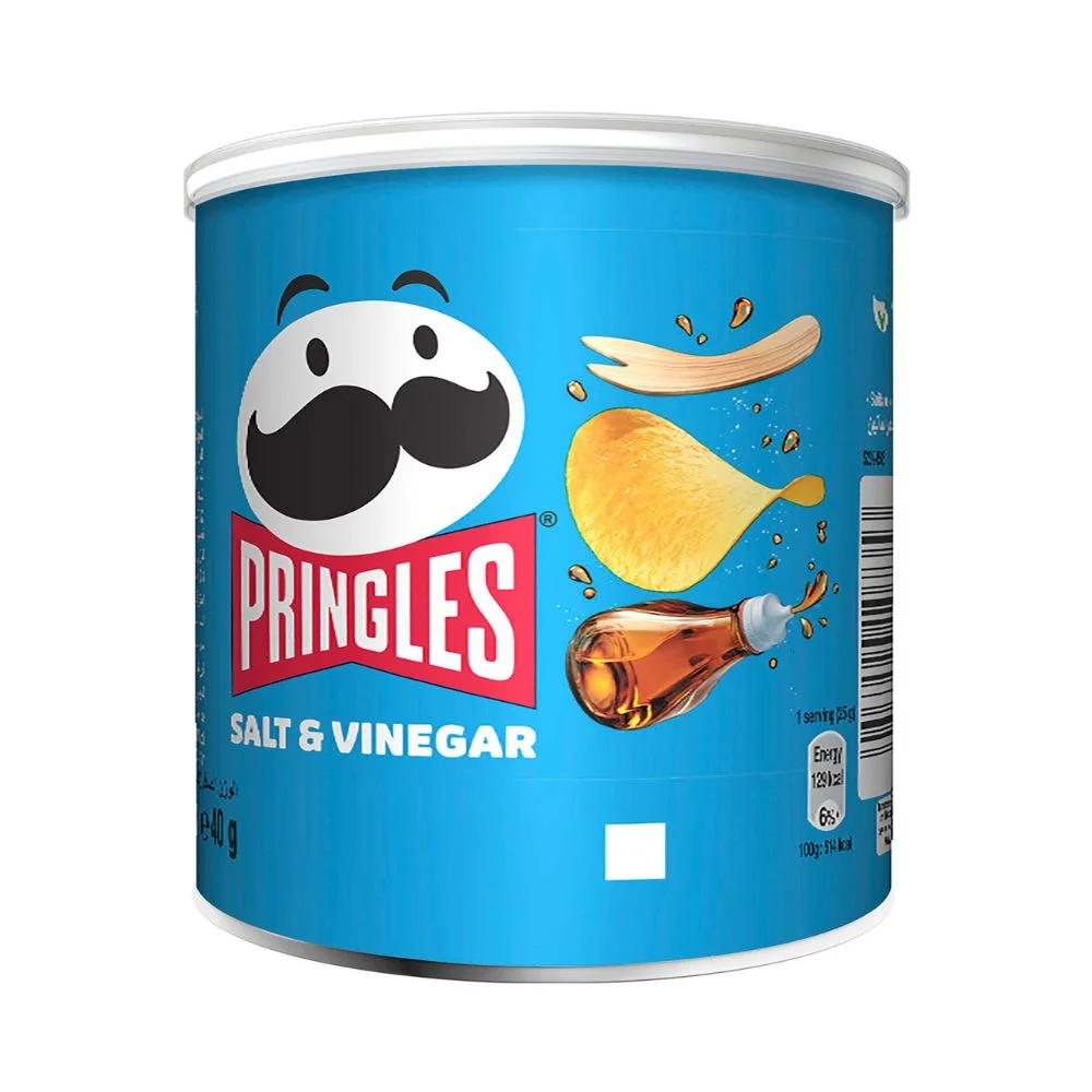 Pringles Salt & Vinegar Potato Chips 40g