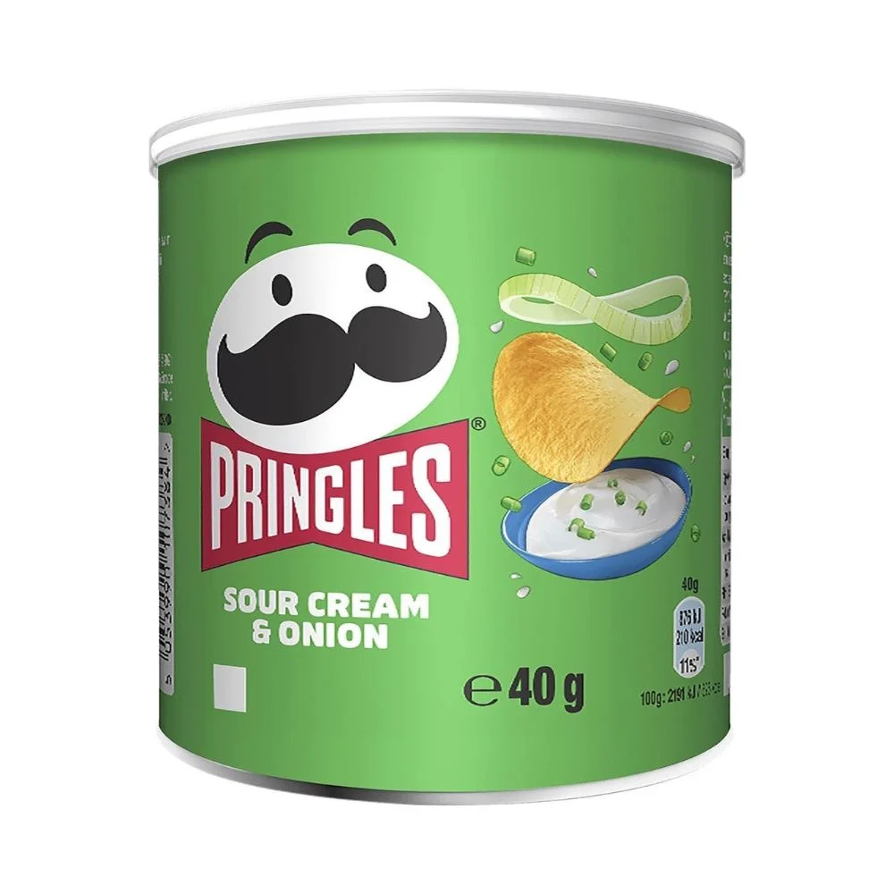 Pringles Sour Cream & Onion Potato Chips 40g