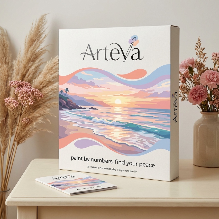 Arteva Paint By Numbers Kit - Premium Quality