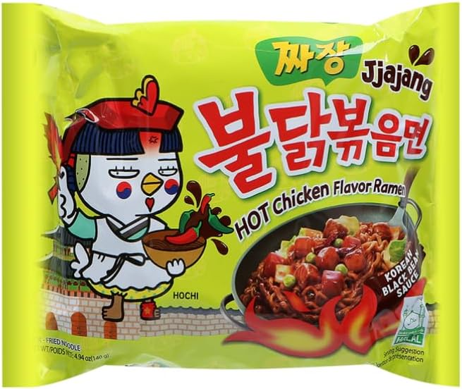 Samyang Jjajang Hot Chicken Flavour Noodles 140g