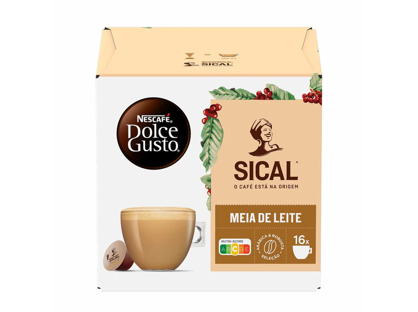 Nescafe Dolce Gusto Sical Meia De Leite - 16 Capsules