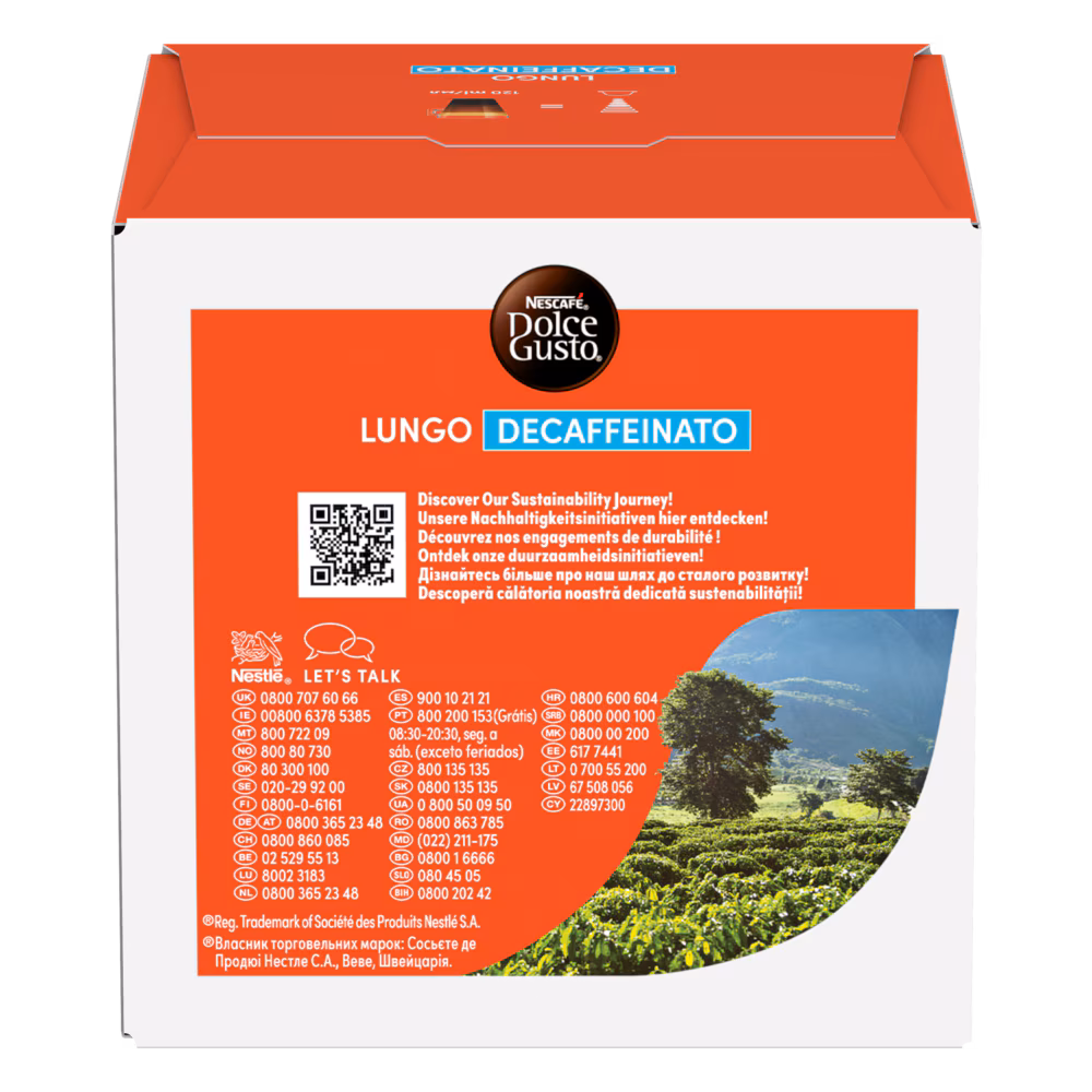 Nescafe Dolce Gusto Lungo Decaffeinato - 16 Capsules