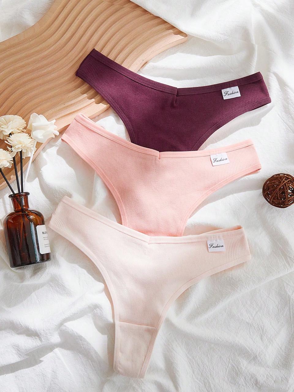 أساسيات قطن مضلع يومية | Everyday Ribbed Cotton Thong