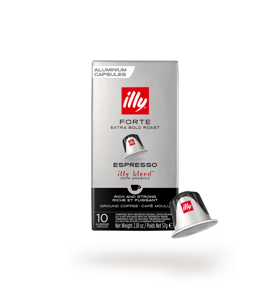 Illy - Espresso Forte Compatible by Nespresso - 10 Capsules