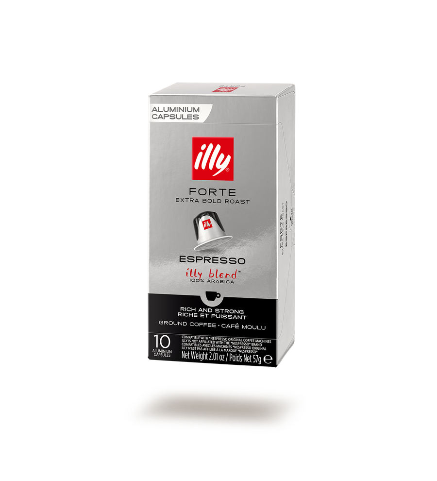 Illy - Espresso Forte Compatible by Nespresso - 10 Capsules