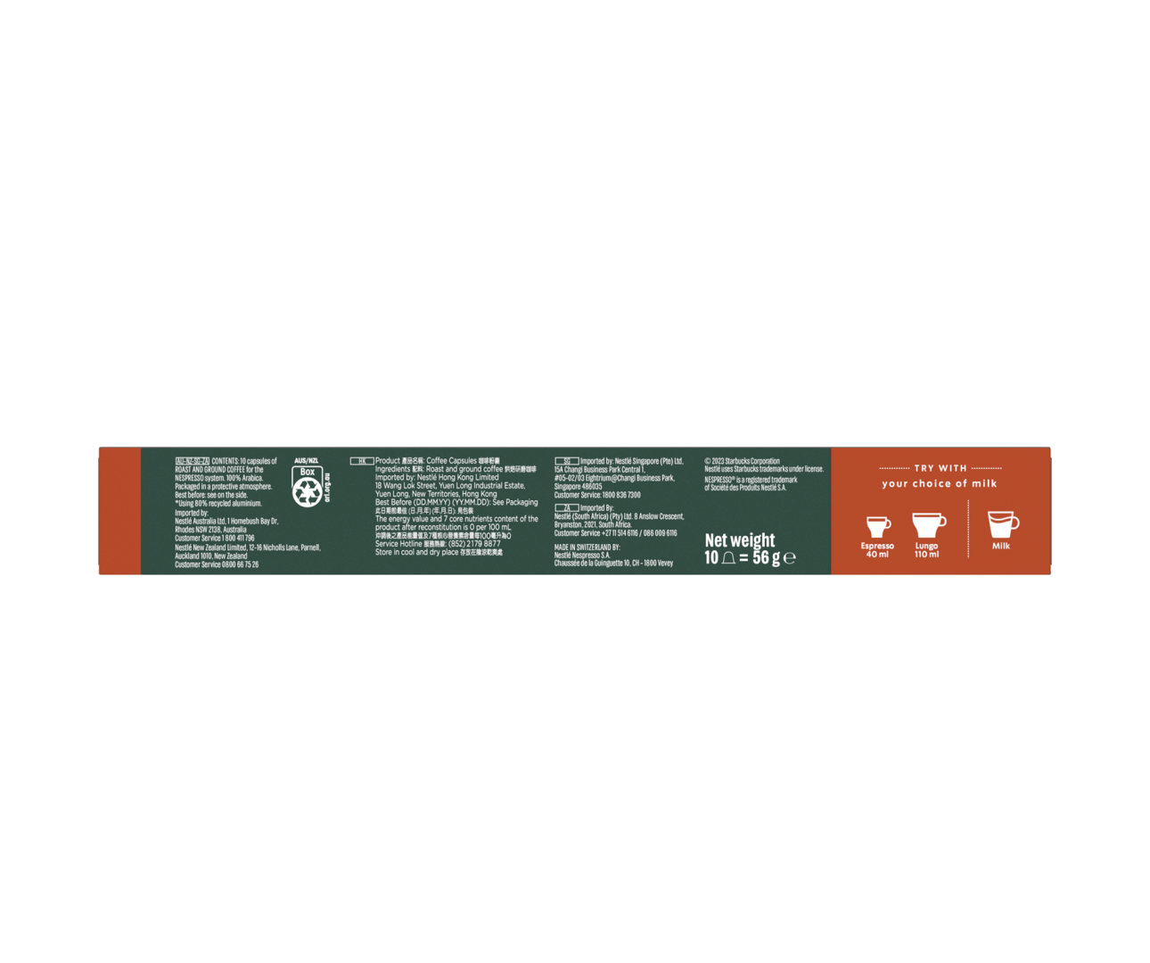 Starbucks Breakfast Blend by Nespresso - 10 Capsules