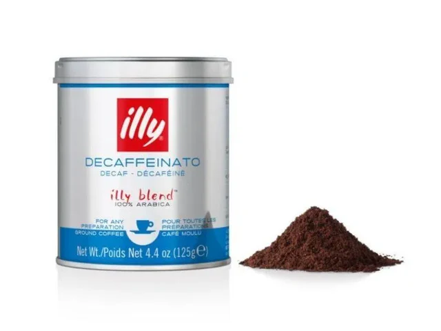 Illy Decaffeinated Ground Coffee Can125g