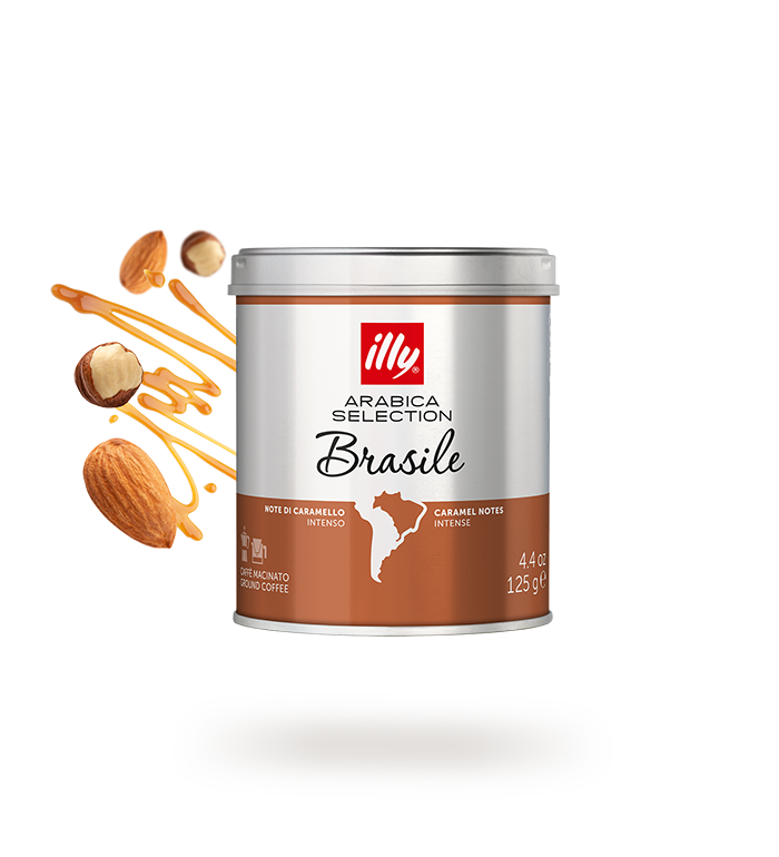 illy Arabica Selection Brasile Ground Coffee Can 125g