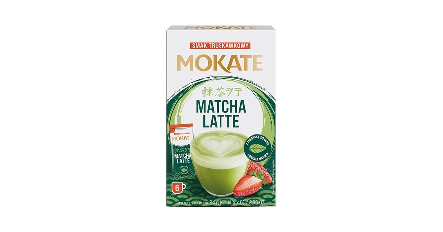 Mokate Matcha Latte Strawberry Flavour - 6 Sachets
