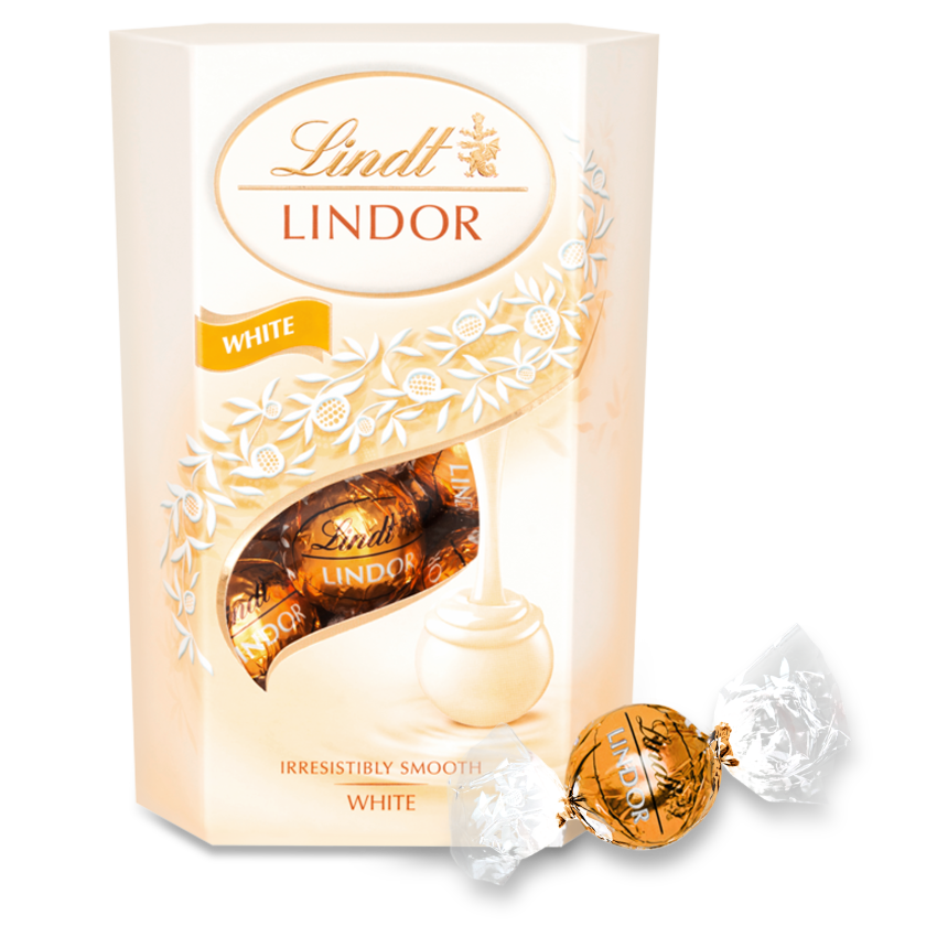 Lindt Lindor White Chocolate Truffles Box 200g