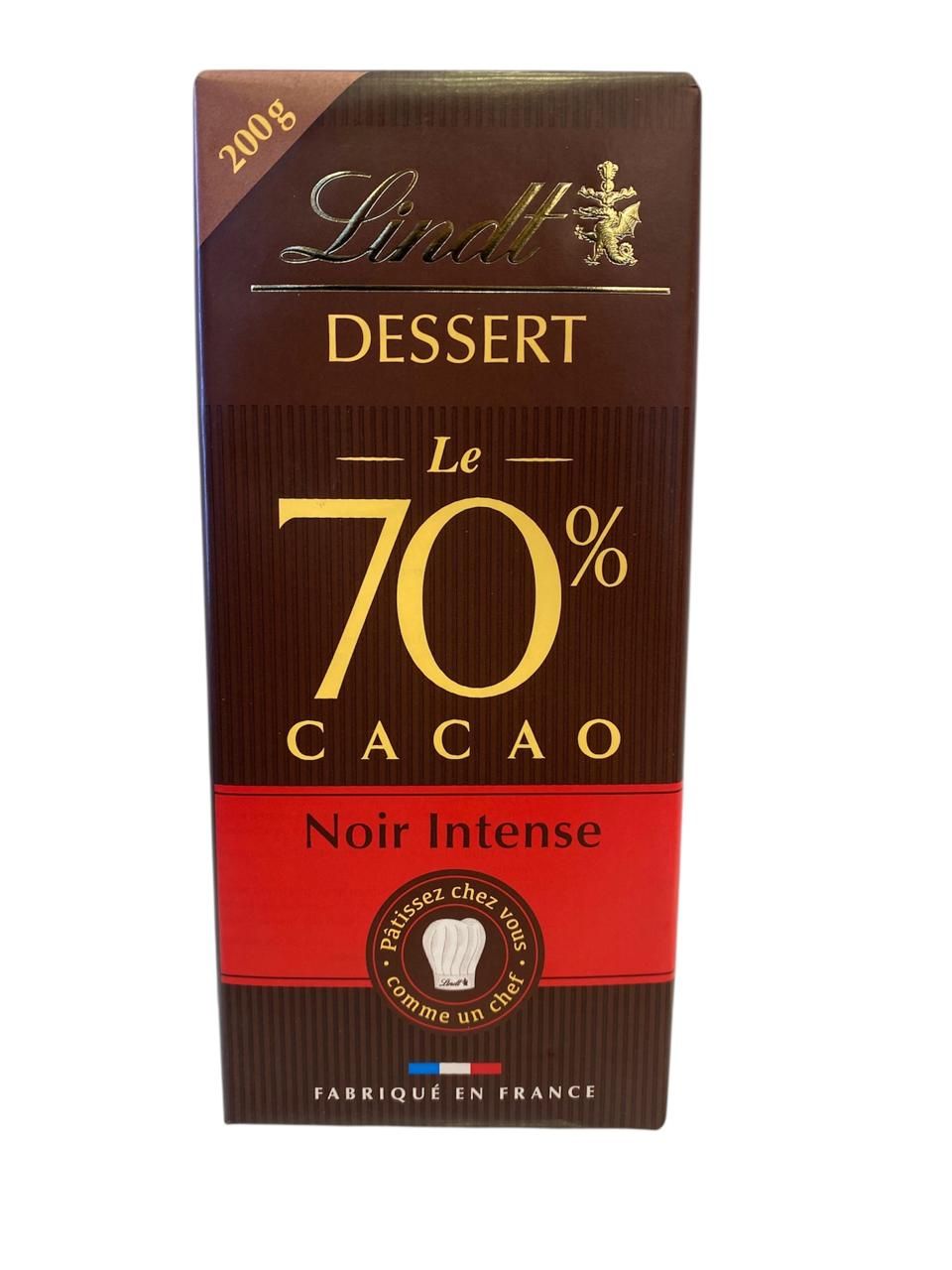 Lindt DESSERT Dark Intense 70% Cocoa Baking Chocolate 200g