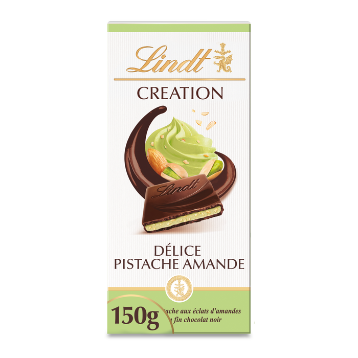 Lindt CREATION Dark Chocolate Bar Pistachio Delight Almond 150g