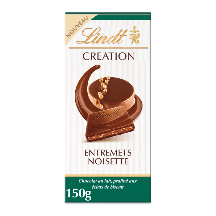 Lindt CREATION Milk Chocolate Dessert with Hazelnut 150g