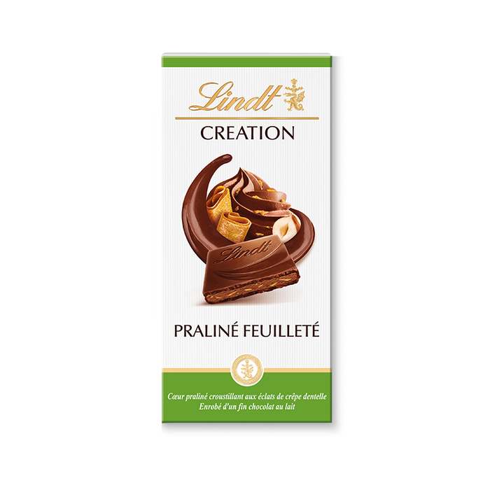 Lindt CREATION Milk Chocolate Praline Feuilleté 150g
