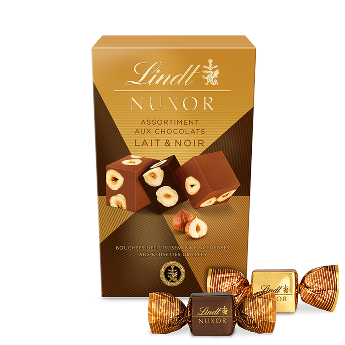 Lindt NUXOR Milk and Dark Chocolate Bites Cone 150g