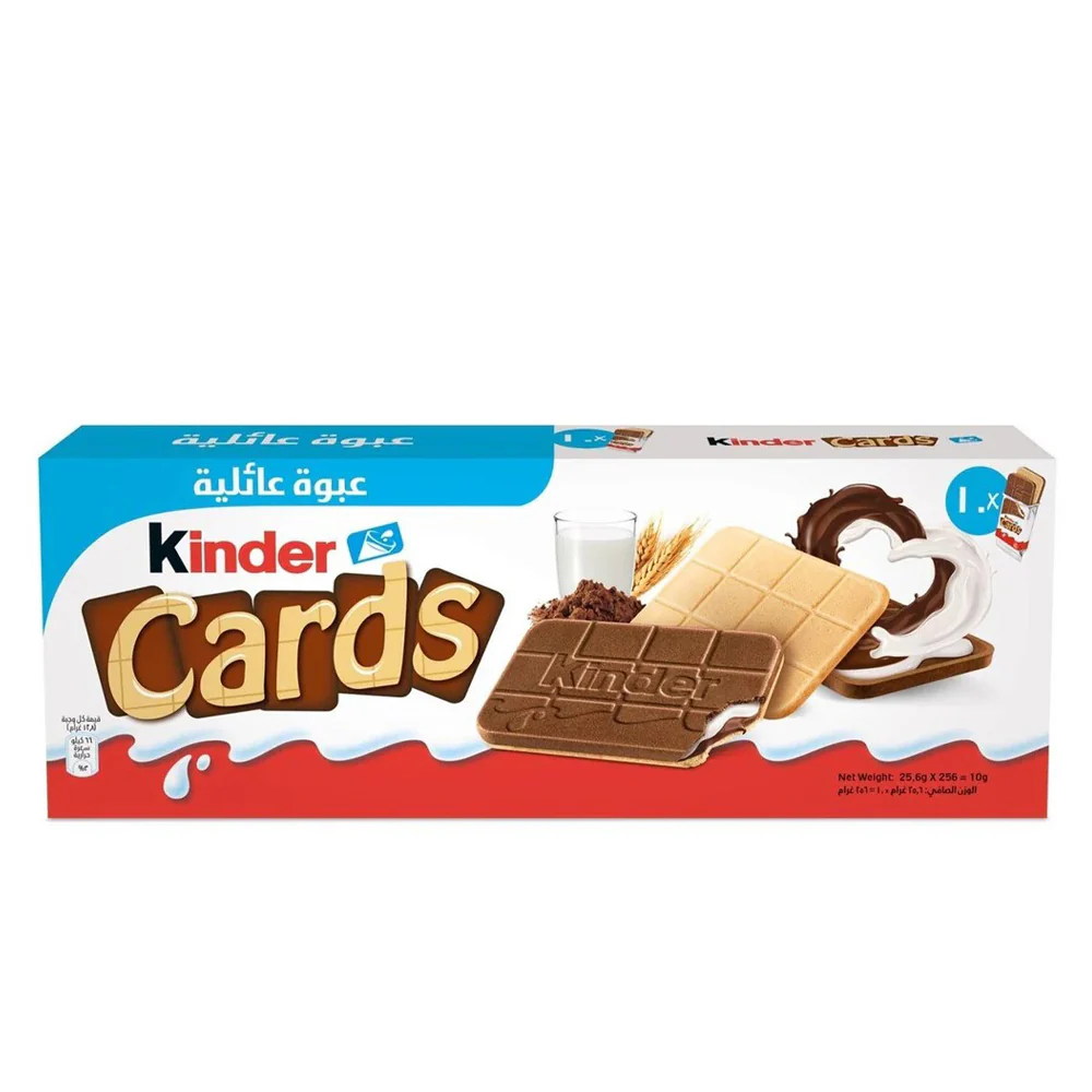 Kinder Cards Chocolate Biscuits 256g