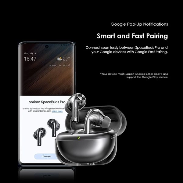 Oraimo SpaceBuds Pro Hybrid ANC True Wireless Earbuds