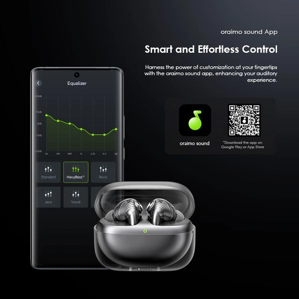 Oraimo SpaceBuds Pro Hybrid ANC True Wireless Earbuds