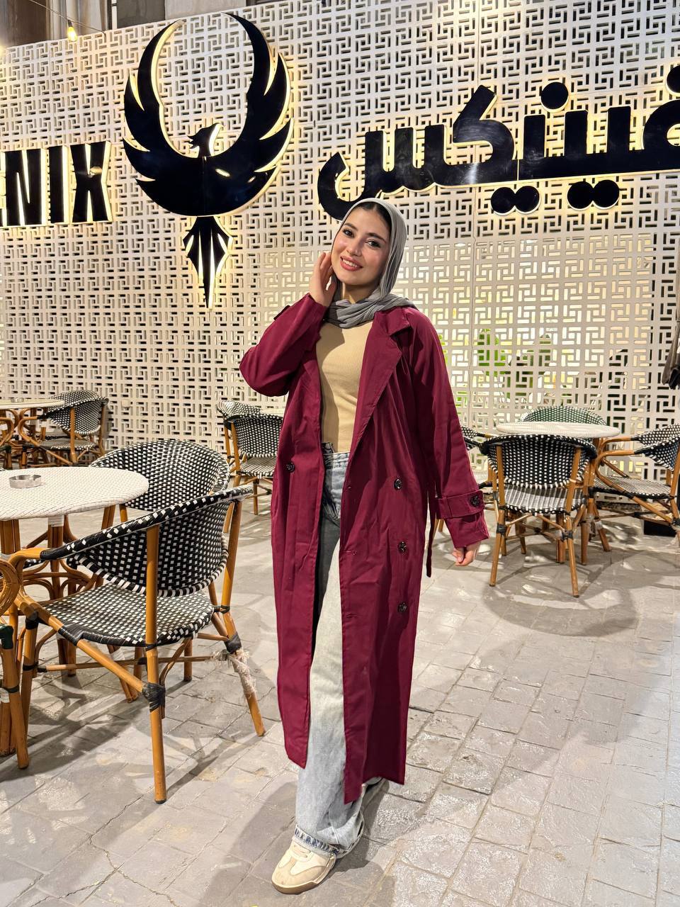 معطف جبردين طويل