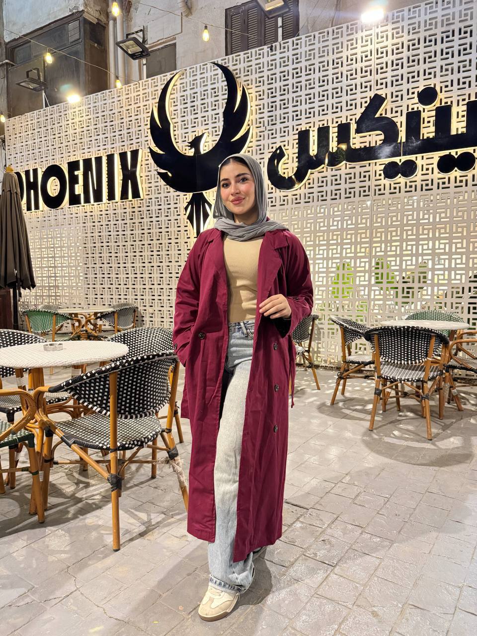 معطف جبردين طويل