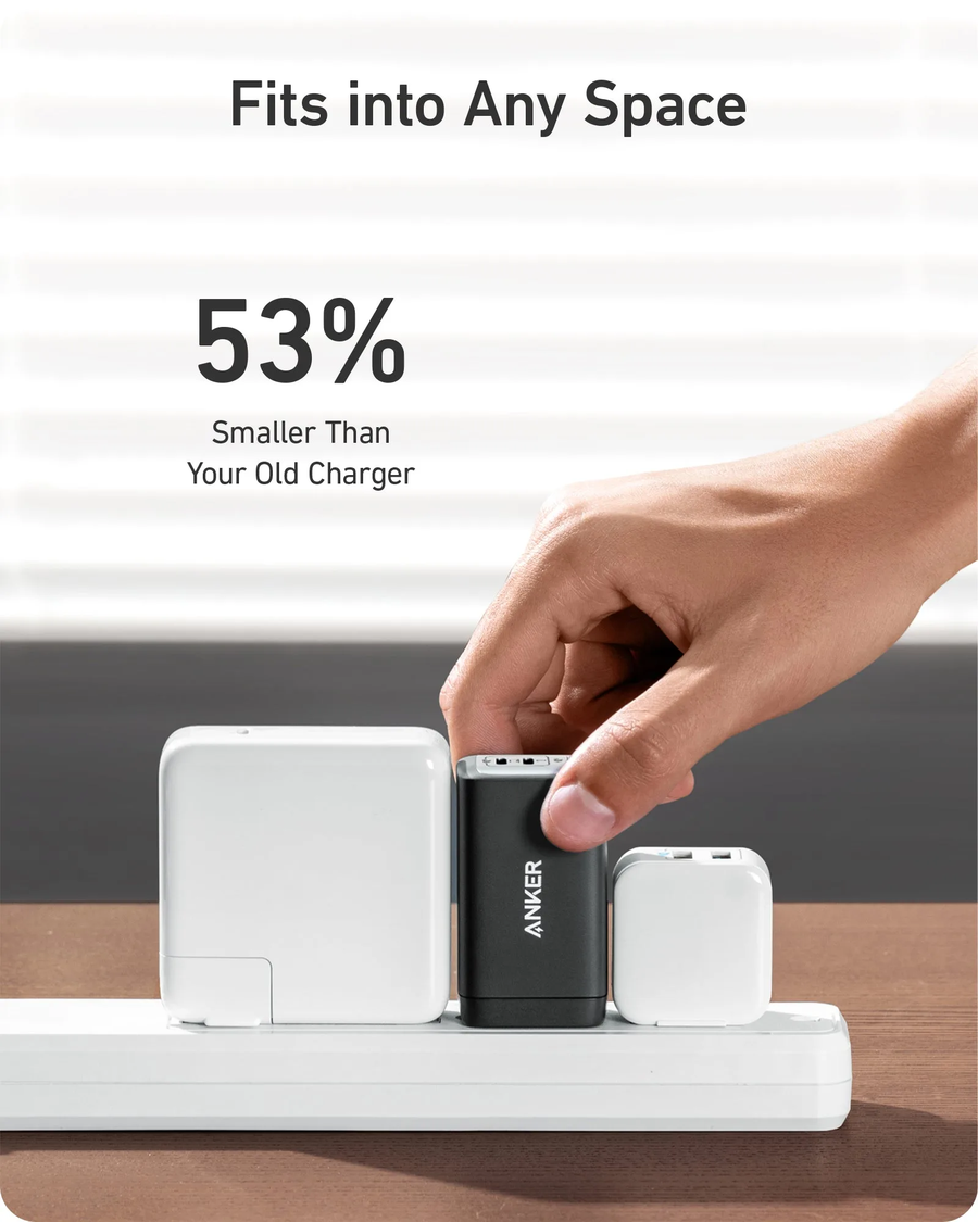 Anker PowerPort III 3-In-1 Wall Charger 65W Black | A2667G12