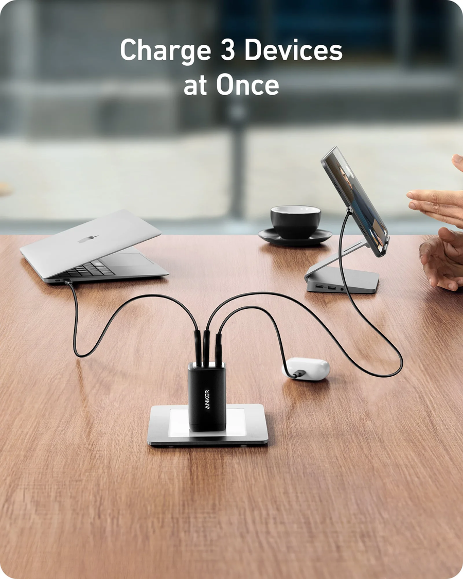 Anker PowerPort III 3-In-1 Wall Charger 65W Black | A2667G12