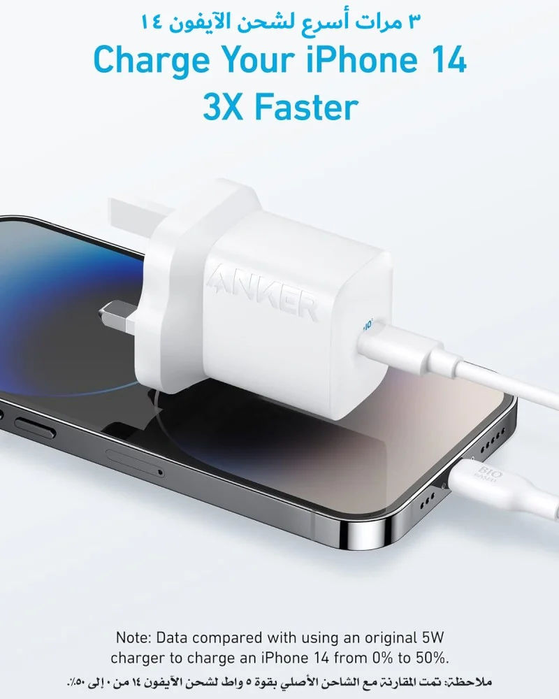 Anker 312 USB-C Wall Charger 30W - White | A2640L11