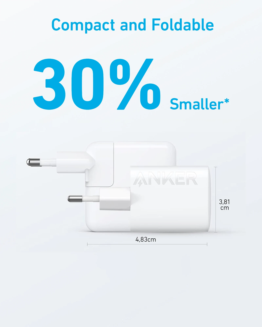 Anker 312 USB-C Wall Charger 30W - White | A2640L11