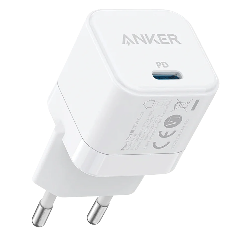 Anker PowerPort III 20W Cube - White | A2149L23