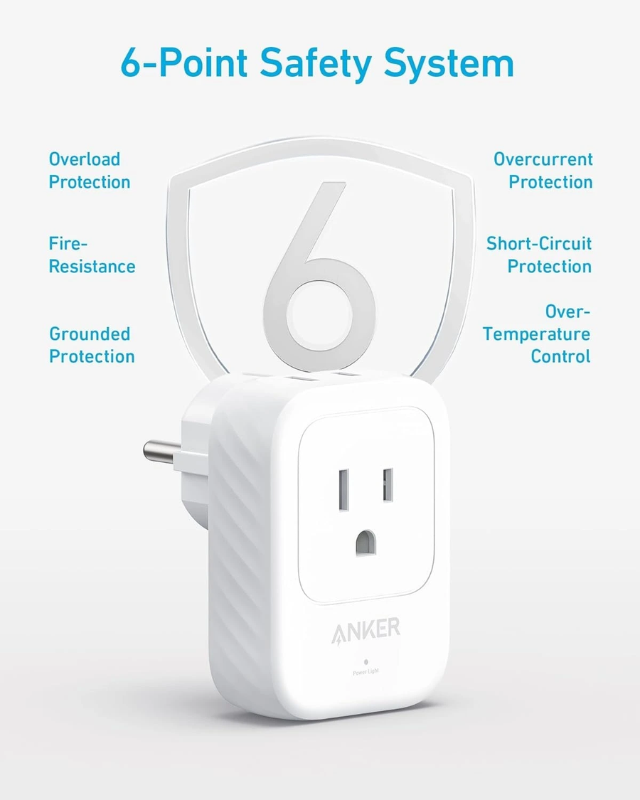 Anker Wall Charger (5-in-1) White | A92A2321