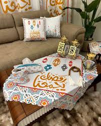 طقم رمضان 3 كوشن + رنر  