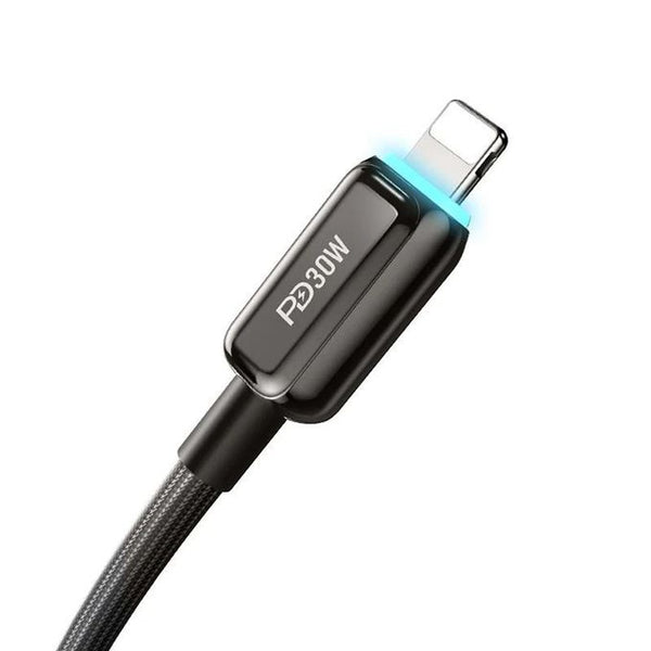 DATA CABLE 30W RS48CL Type-C to Lightning with Power Display