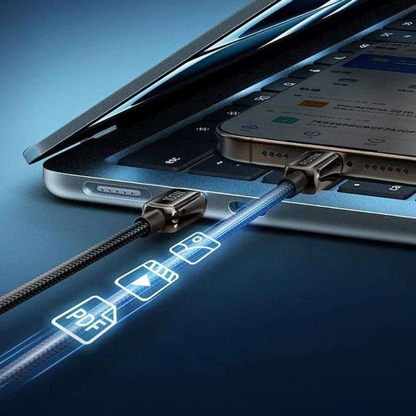 DATA CABLE 30W RS48CL Type-C to Lightning with Power Display