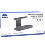 MW-17 4-in-1 Wireless Charging Station with Alarm Clock and Night Light