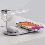 MW-17 4-in-1 Wireless Charging Station with Alarm Clock and Night Light