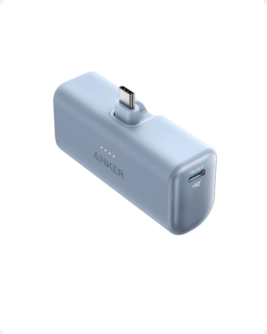 Anker Nano Power Bank 5,000mAh 22.5W Built-In USB-C Connector – Black | A1653H11