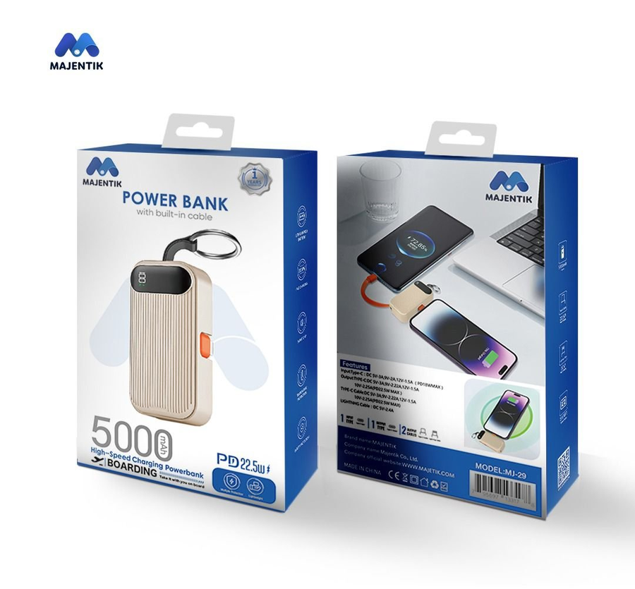 MAJENTIK MJ-29 Power Bank 5000mAh