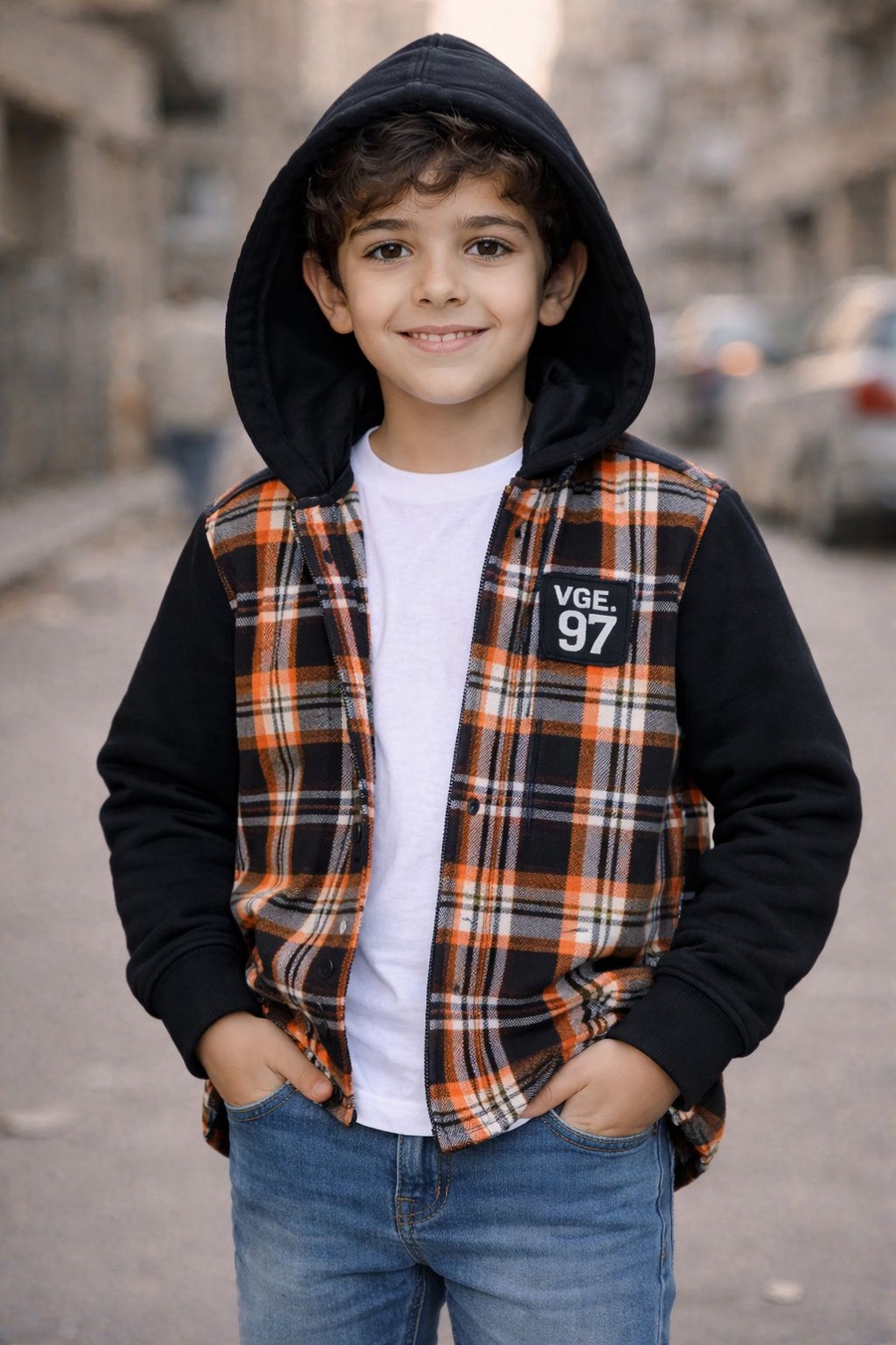قميص شتوى كارو للأطفال