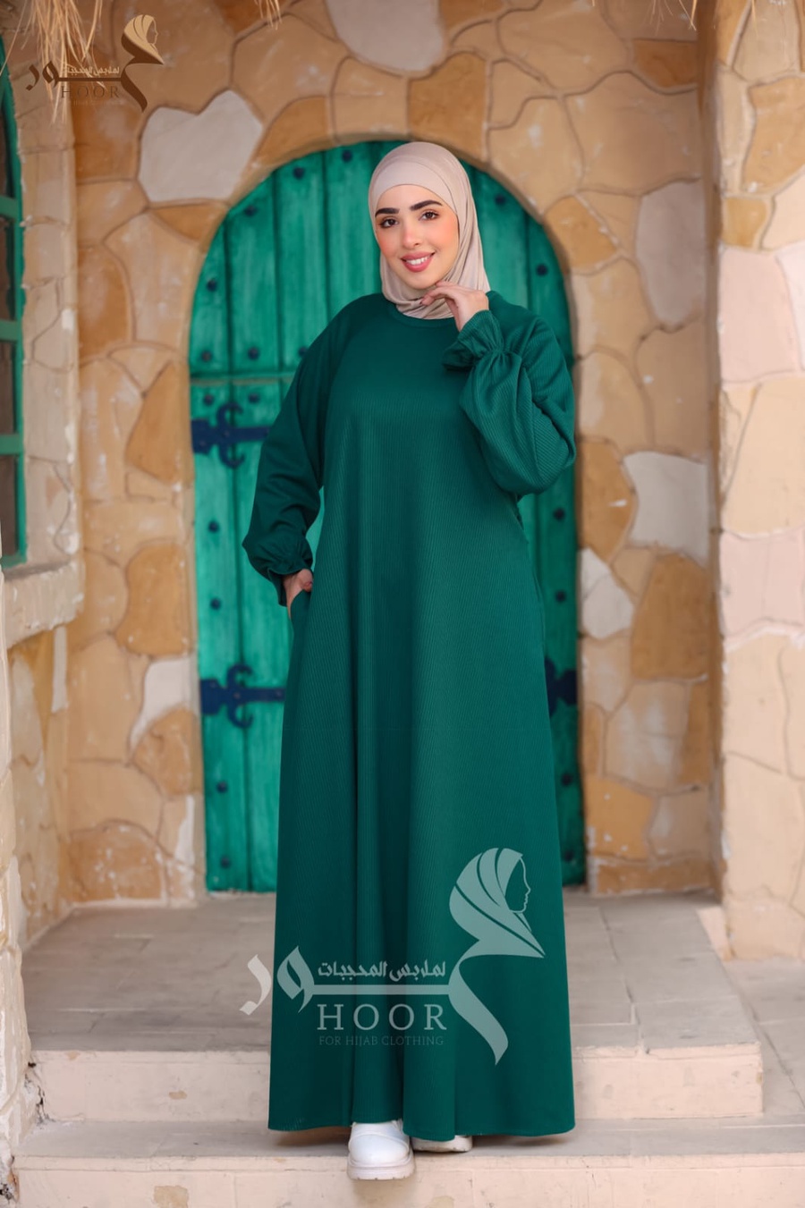 عباية وقار – ريب شتوي مستورد بأكثر من طريقة لبس -دريس وفستان مع بعض