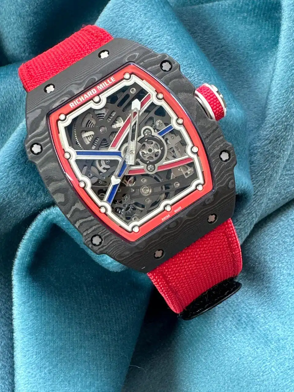  Richard Mille RM67-02 red strap ultra slim Swiss Super Master