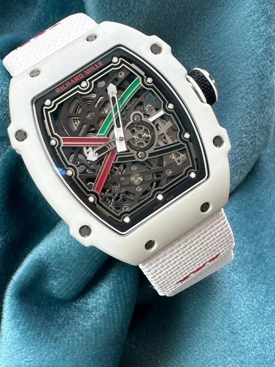  Richard Mille RM67-02 white strap ultra slim Swiss Super Master