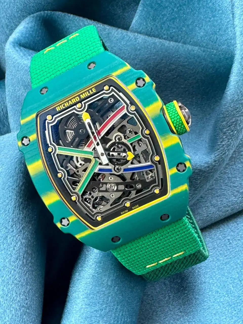  Richard Mille RM67-02 green strap ultra slim Swiss Super Master