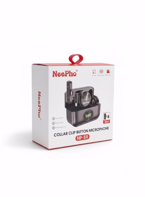 NeePho NP-59 Collar Clip Button Wireless Microphone