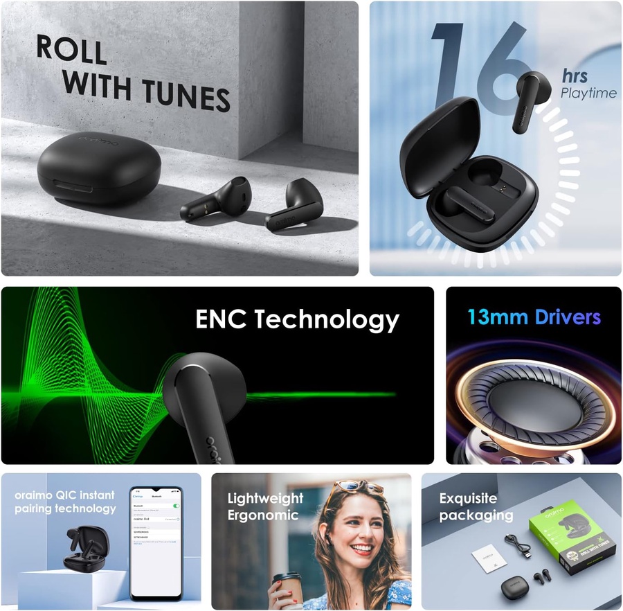 Oraimo Roll Truly Wireless Earbuds