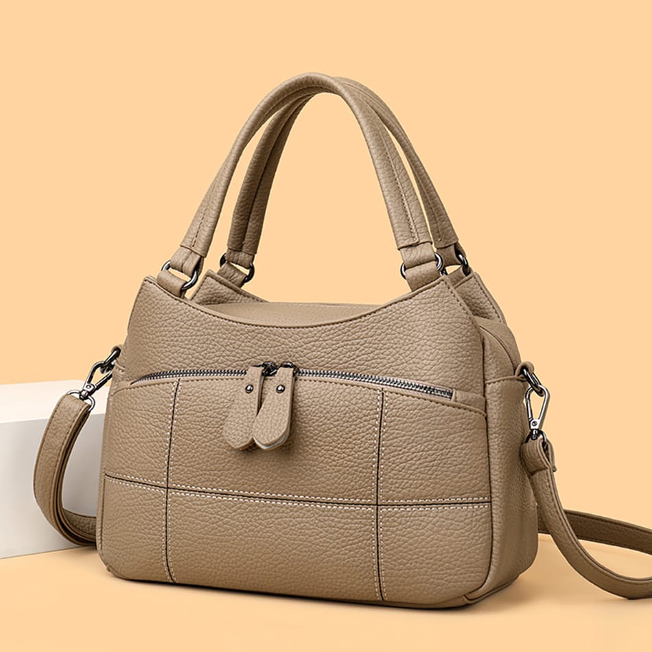 حقيبة يد نسائية جلدية صغيرة كروس